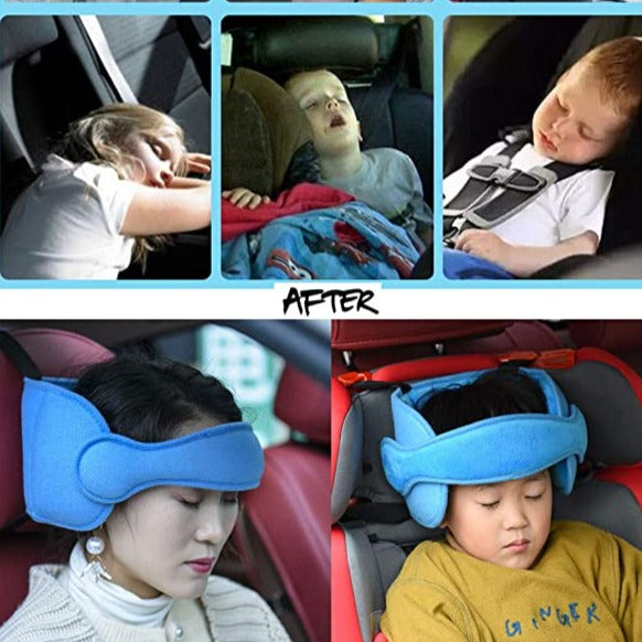 Cuscini per Auto, Cuscino da Collo Regolabile per Auto, Accessori per Cuscini da Collo per Auto, Cuscino Poggiatesta Auto Morbido, Poggiatesta per Seggiolino Auto con Cinghie Regolabili (Grigio