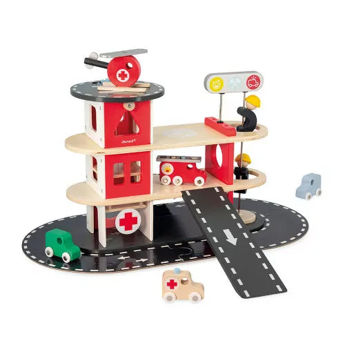 Abrick Caserma dei pompieri con 2 veicoli e 2 personaggi - Ecoiffier Abrick Caserma dei pompieri con 2 veicoli e 2 personaggi - Ecoiffier
