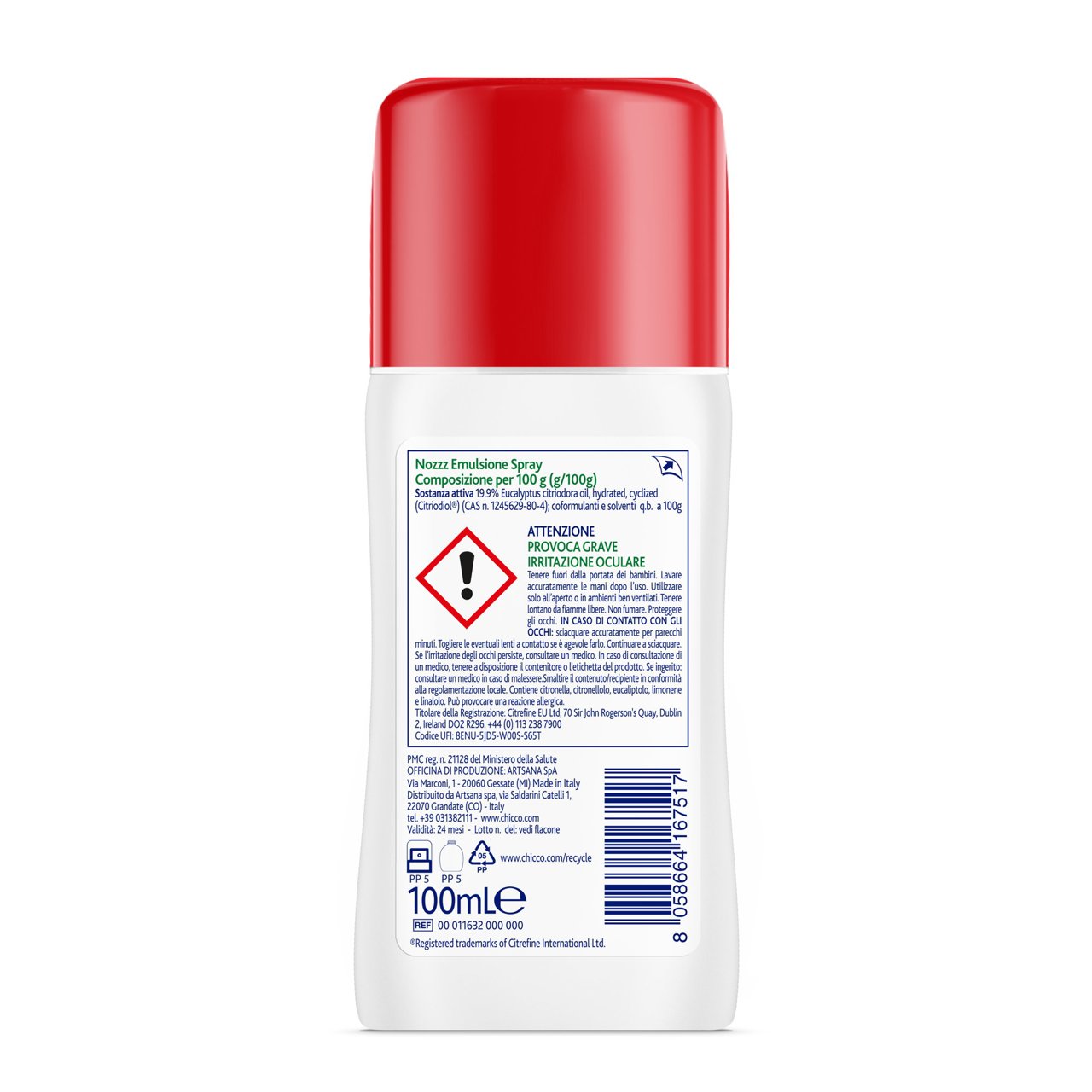 SPRAY ANTI-ZANZA INSETTO REPELLENTE 3A+ CHICCO