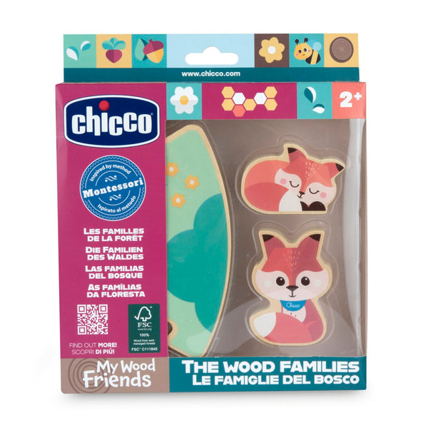 GIOCO LEGNO VOLPE BLU LA FAMIGLIA NEL BOSCO CHICCO