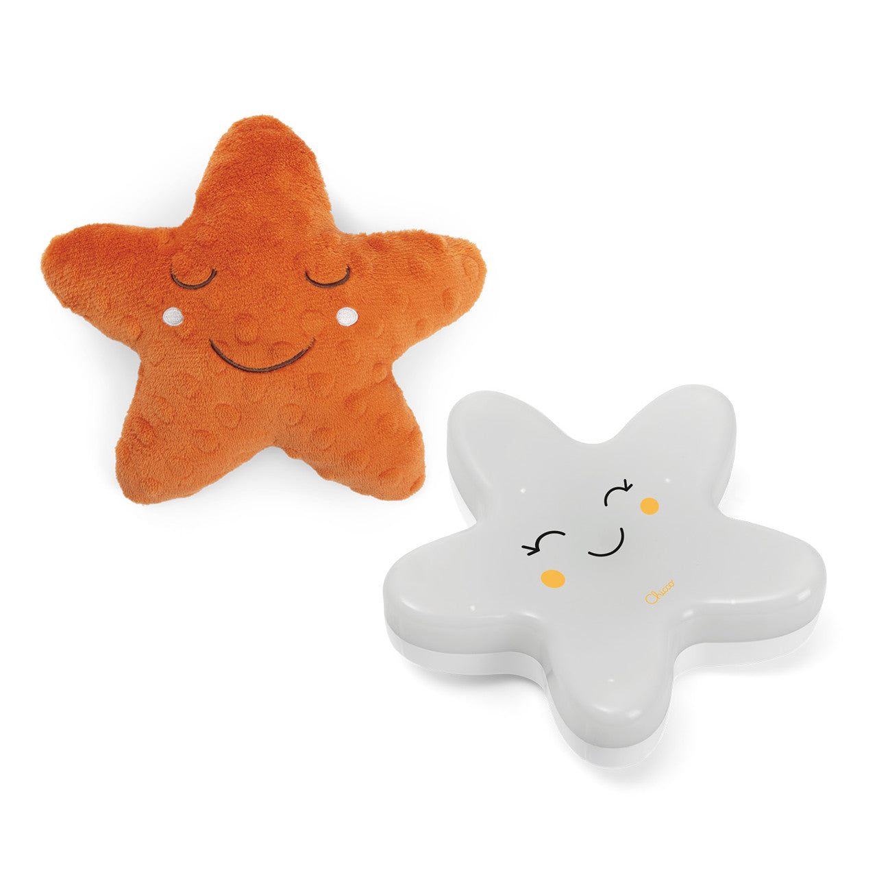 LUCINA YOU ME STAR soft plush star and plastic star night light with soothing music and magnetic activation for baby sleep routine