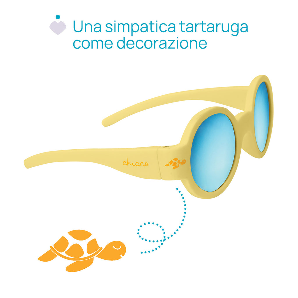 OCCHIALE DA SOLE 0+ GIALLO CHICCO UNI