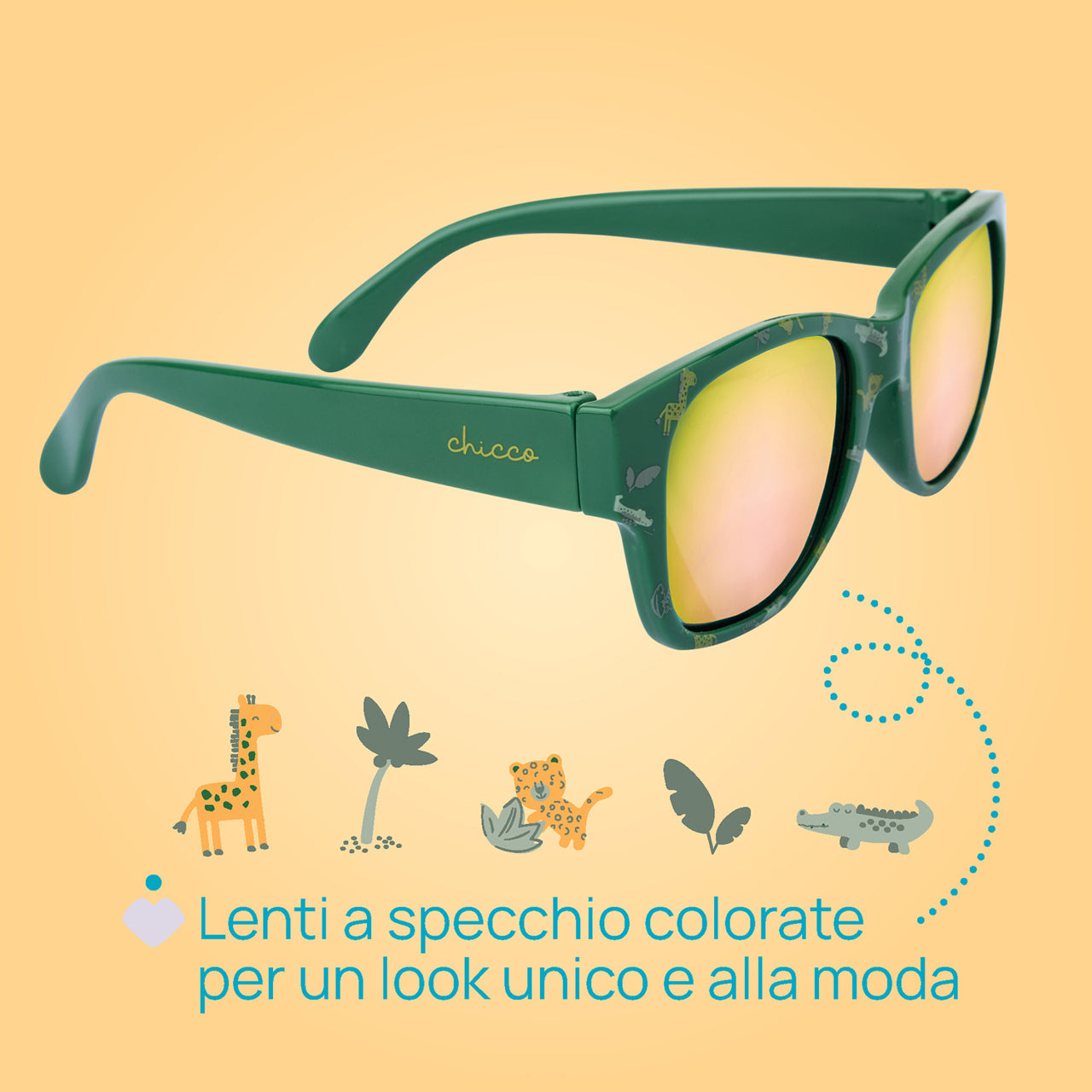 OCCHIALE 12+ VERDE SPECCHIO CHICCO