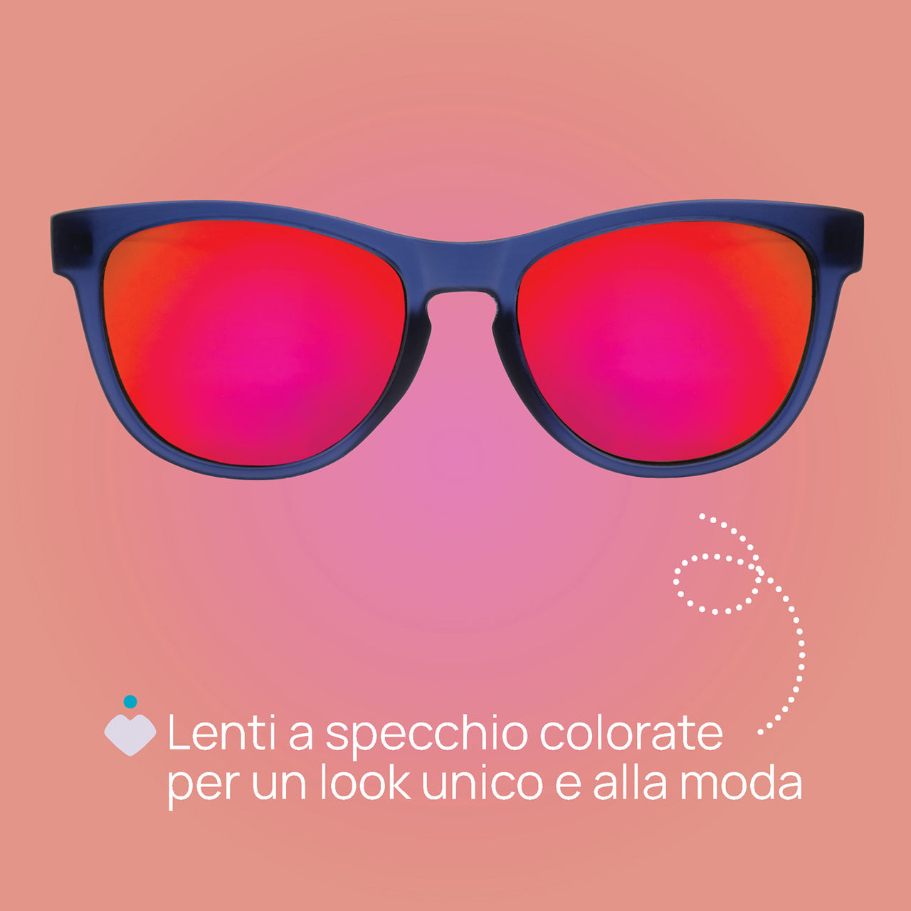 OCCHIALE A SPECCHIO 24+ CHICCO BLU