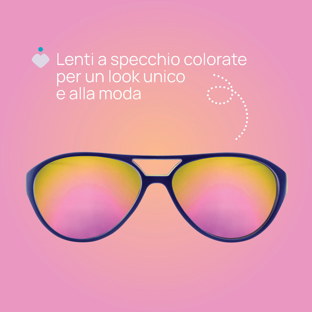 OCCHIALE A SPECCHIO BLU 36+ CHICCO