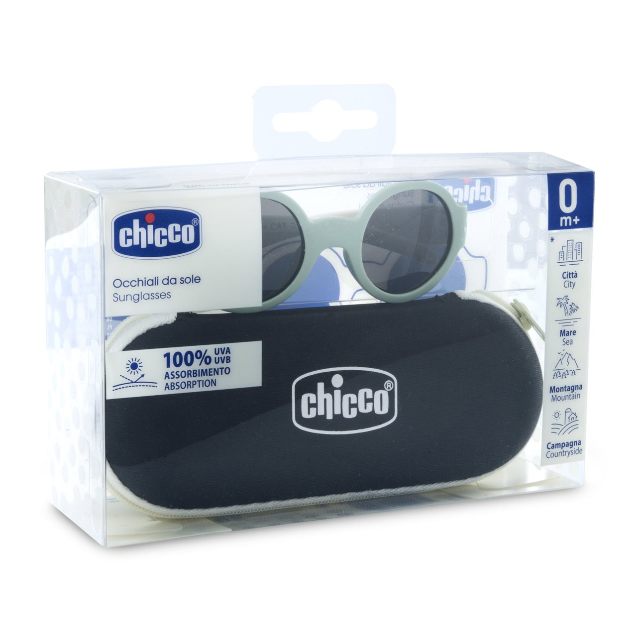 OCCHIALE 0M+ VERDE LENTI FUME' CHICCO