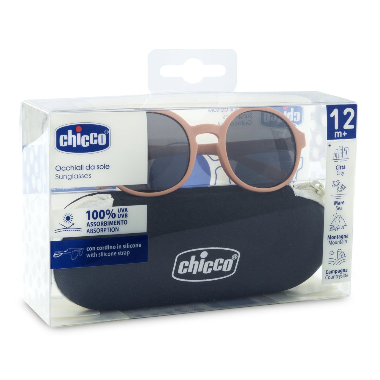 OCCHIALE 12M+ ARANCIO LENTI SPECCHIO CHICCO