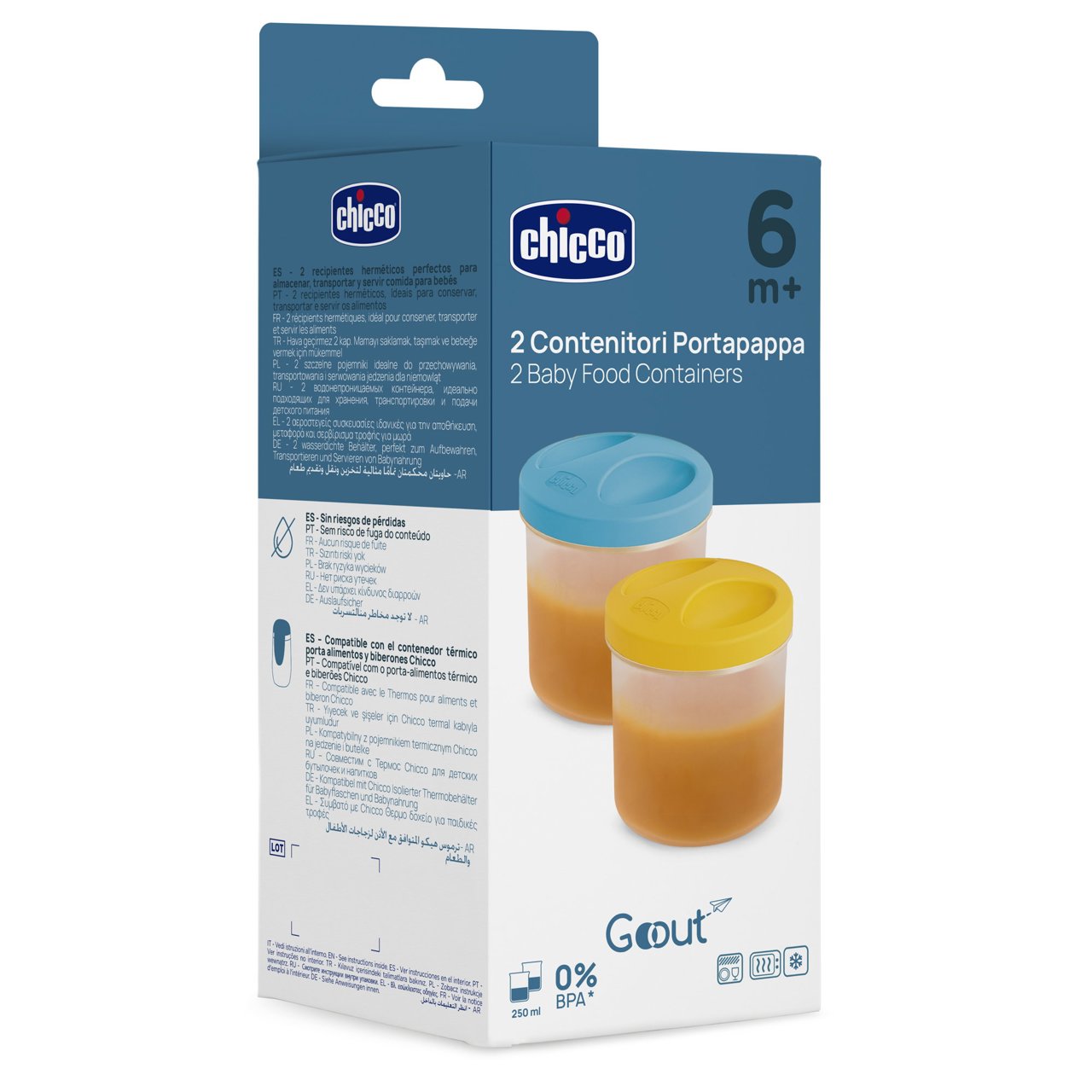 CONTENITORE PORTAPAPPA 2PEZZI CHICCO