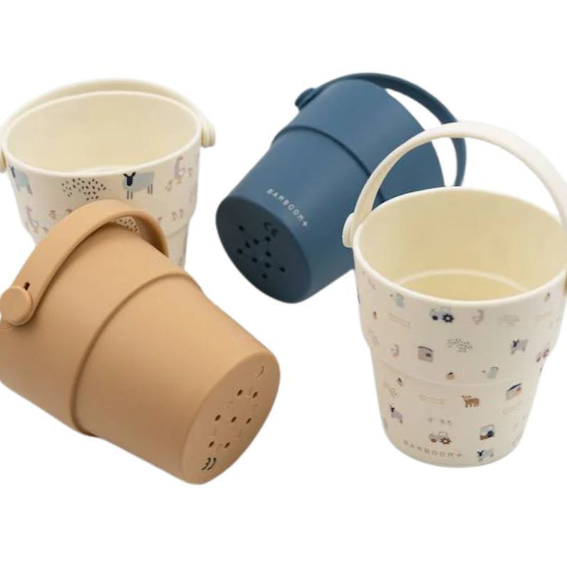 GIOCO SET SECCHIELLI  FORATI THE FARM BAMBOOM