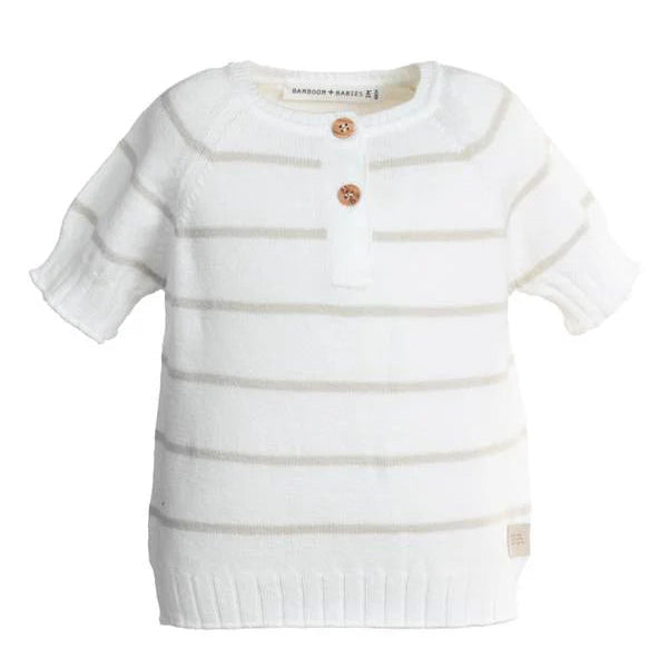 MAGLIA RIGHE MANICHE CORTE BAMBOOM BOY