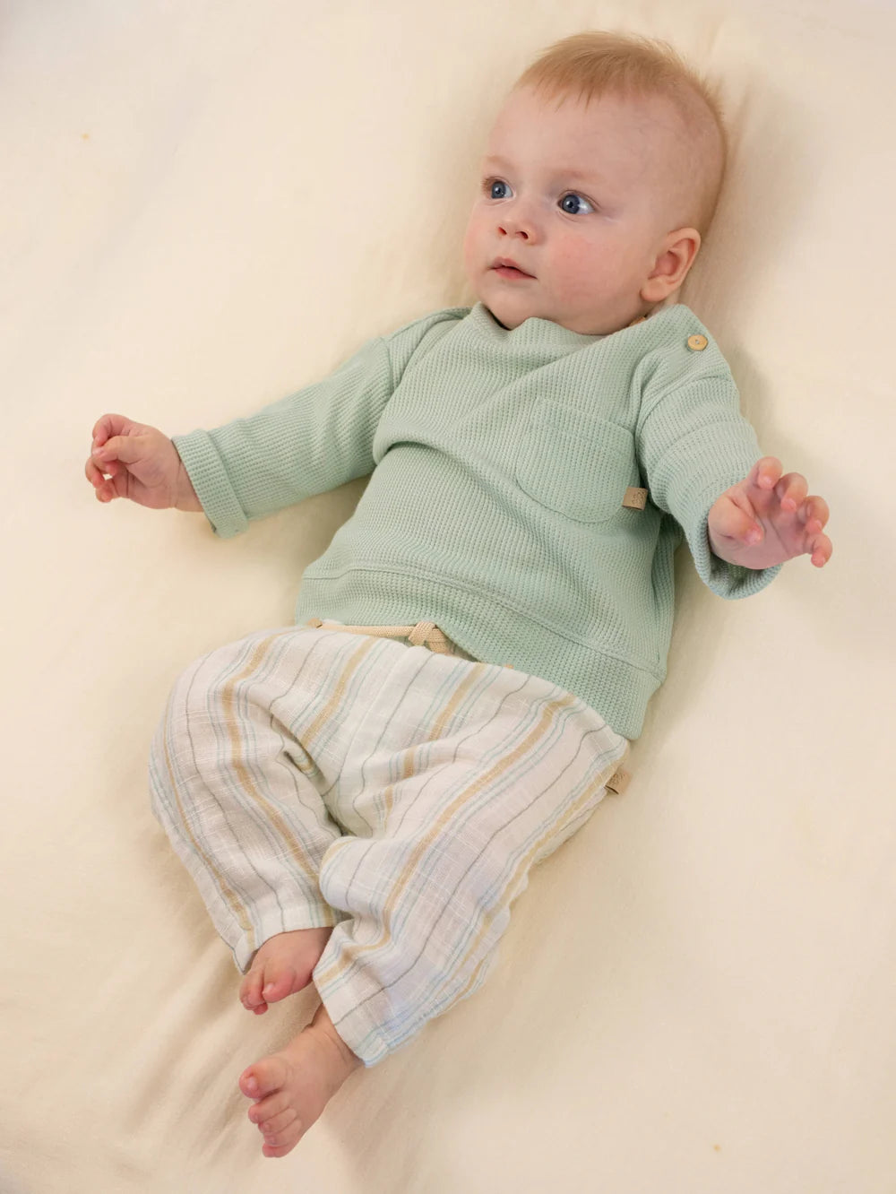 PANTALONE RIGATO LINO BAMBOOM BOY
