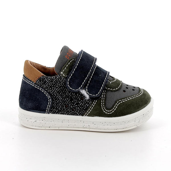 SCARPA SCAMOSCIATO VERDE/BLU PRIMIGI BOY