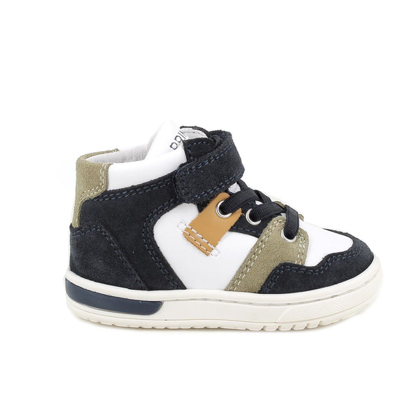 SCARPA SNEAKERS BIANCO E BLU SCAMOSCIATO PRIMIGI BOY