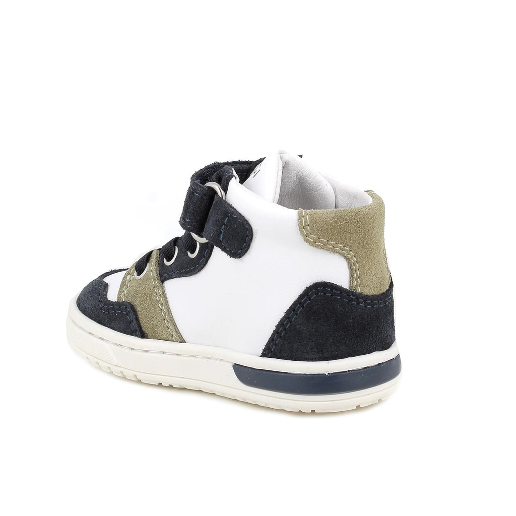 SCARPA SNEAKERS BIANCO E BLU SCAMOSCIATO PRIMIGI BOY