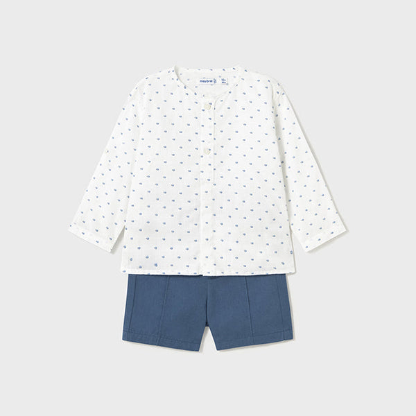 COMPLETO BERMUDA CAMICIA M/L MAYORAL BOY