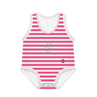 BODY SMANICATO 0/36 RIGATO FUXIA J BIMBI