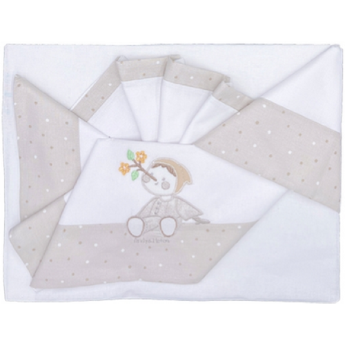 SET LENZUOLO LETTINO PINOCCHIO BEIGE