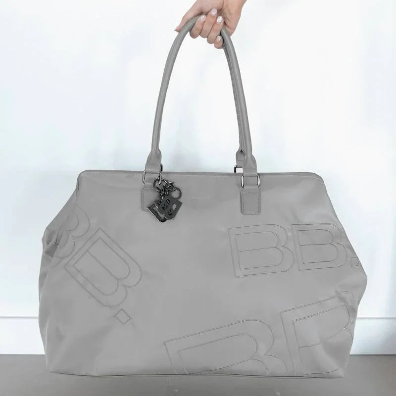 BORSA WEEKEND  TEXTILE GREY BAMBOOM