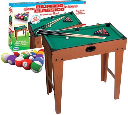 BILIARDO LEGNO GAMBE 69X37X65