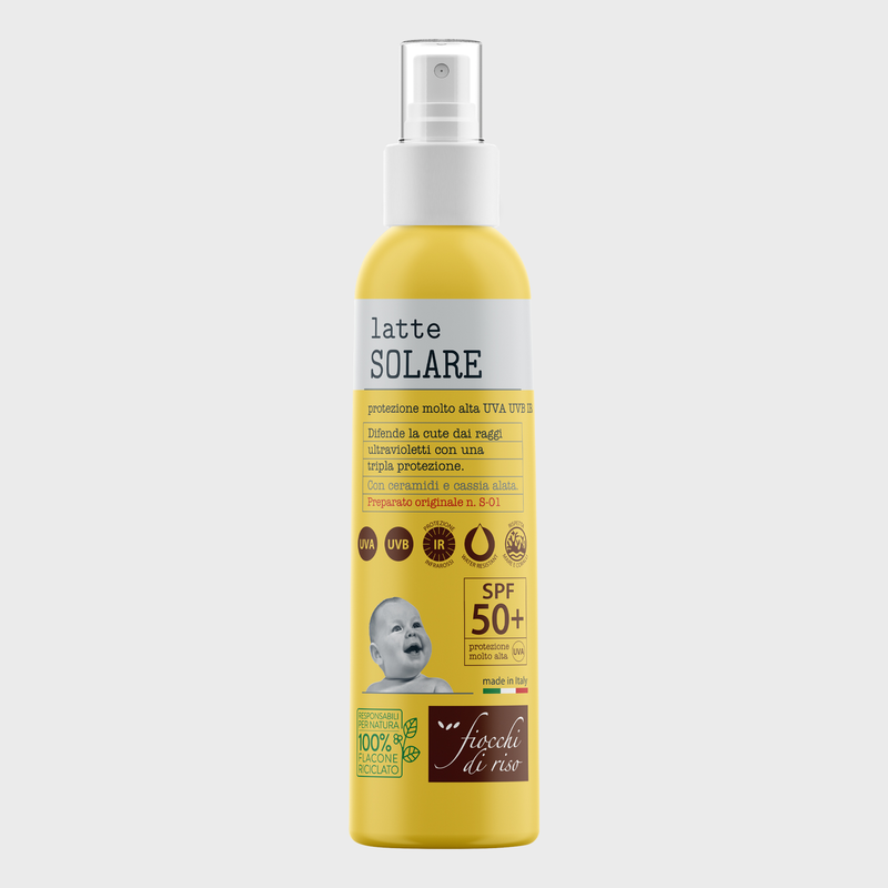 LATTE SOLARE 50+ 140ML FIOCCHI DI RISO
