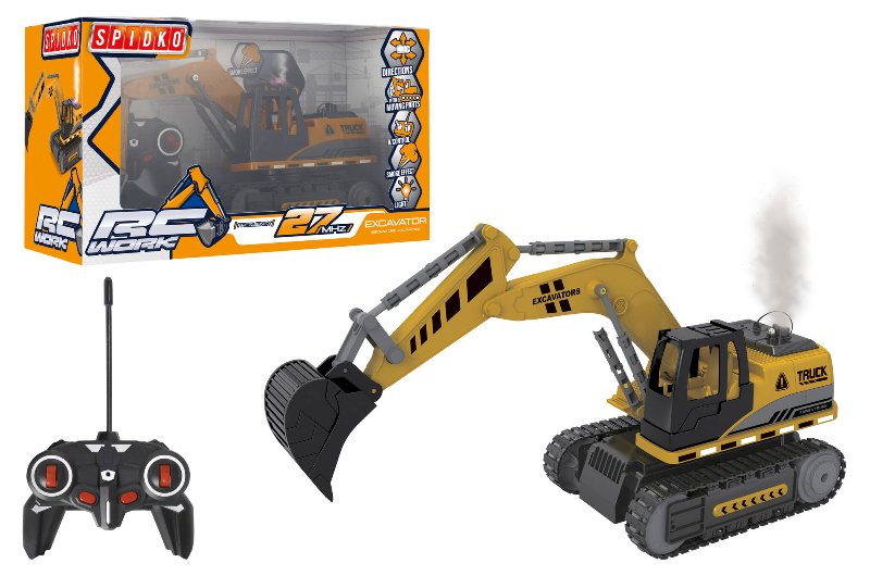 GIOCO ESCAVATORE LUCE/FUMO/SUONI RC