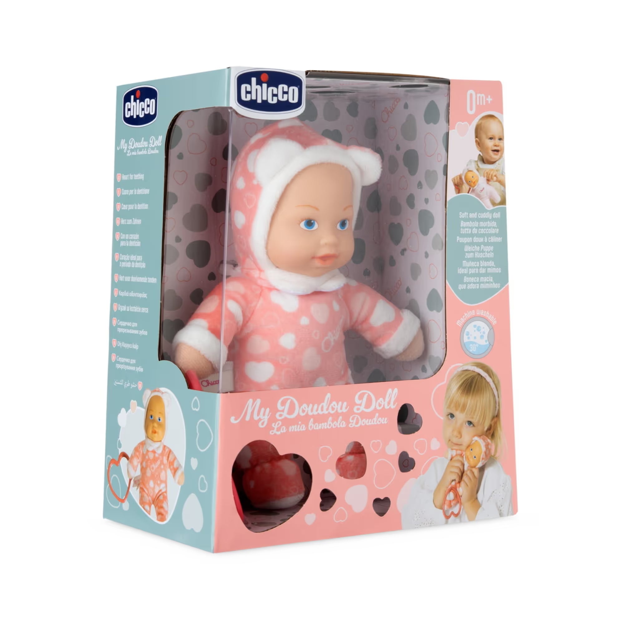 BAMBOLA MINIDOLL PIGIAMA CUORI CHICCO