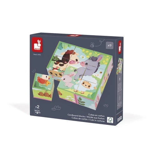 GIOCO CUBI ANIMALI DELLA FATTORIA JANOD
