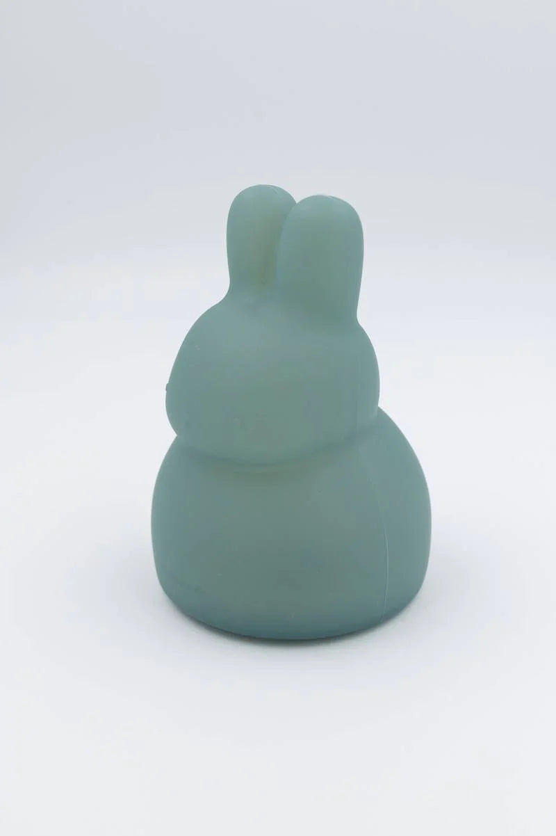 Luce notturna coniglietto blu multicolore rilassante e portatile per bambini