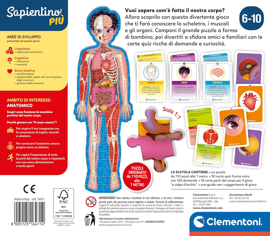 GIOCO SAPIENTINO CORPO UMANO