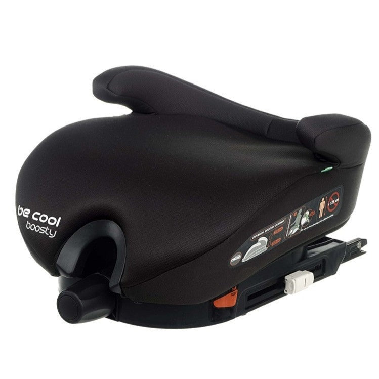 Seggiolino Auto Boosty rialzo sicurezza isofix per bambini da 125 a 150 cm regolabile in altezza nero