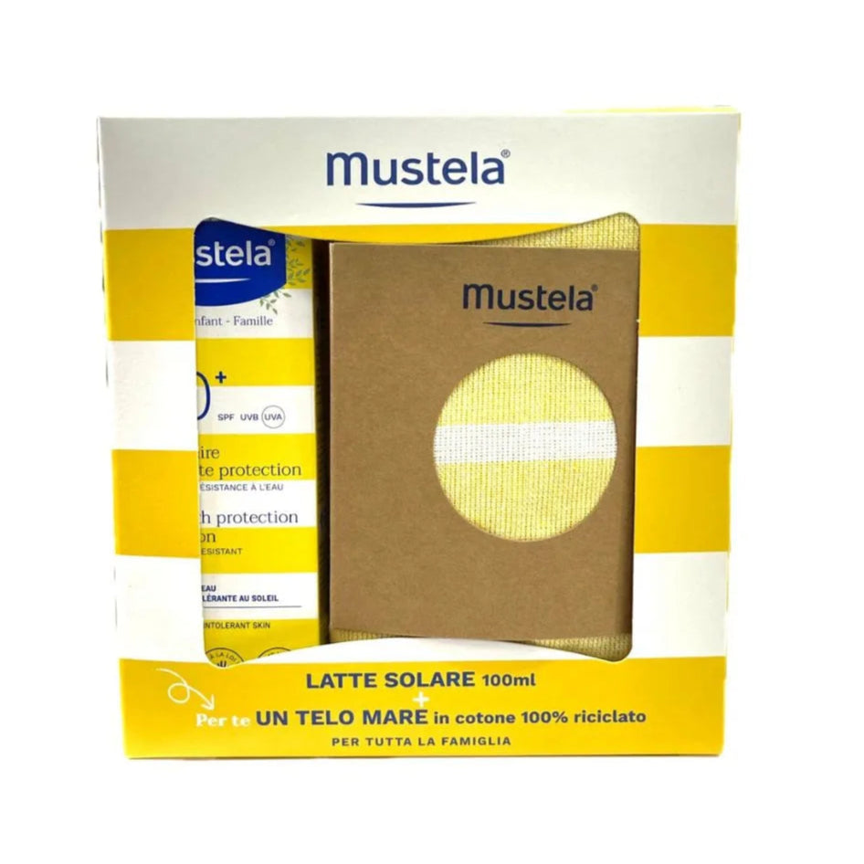 LATTE SOLARE 100ML + TELO MARE MUSTELA