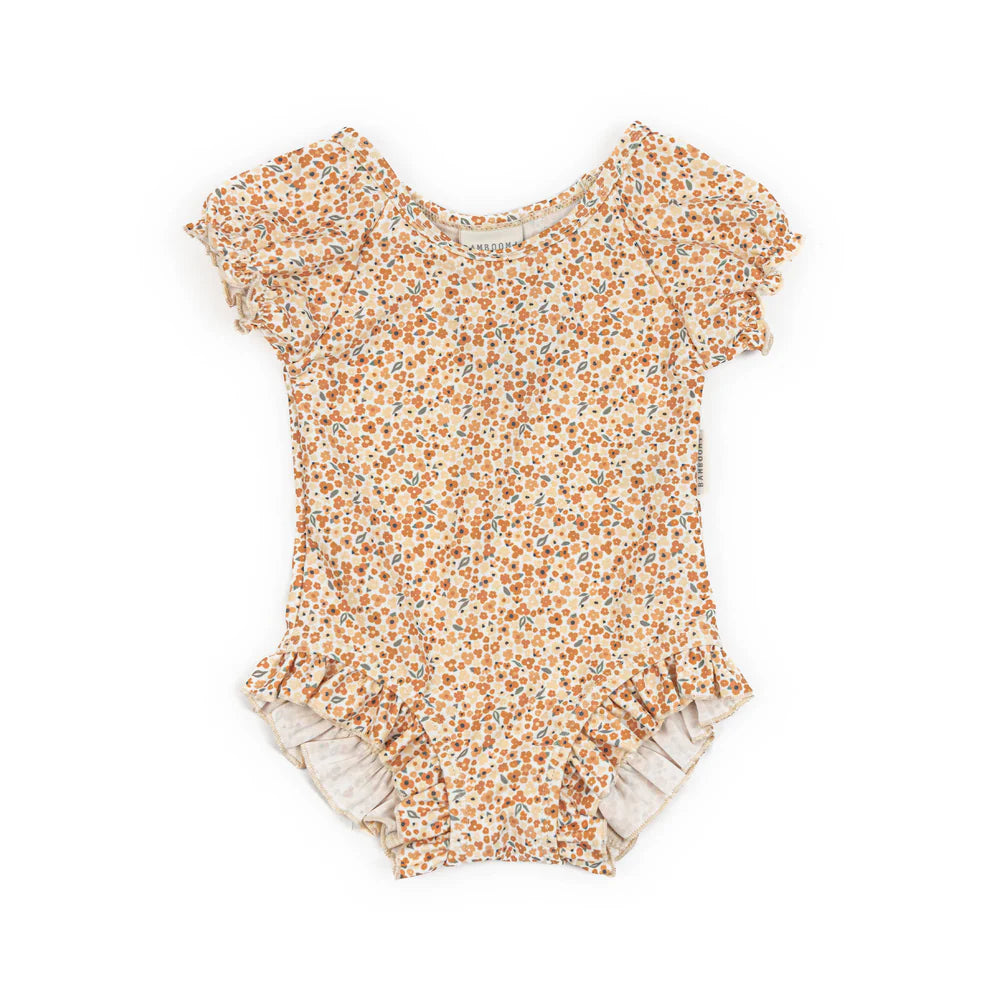 COSTUME BAGNO SPALLINE FIORI BAMBOOM GIrl