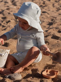 COSTUME PANTALONCINO RIGHE BAMBOOM BOY