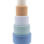 GIOCO TORRE CUBI AZZURRO BAMBOOM