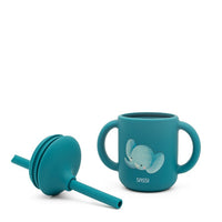 BICCHIERE SILICONE ELEFANTE SASSI