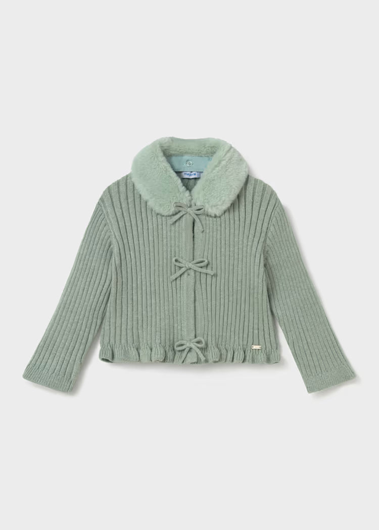 CARDIGAN TRICOT COL. PELL. MYORAL GIRL