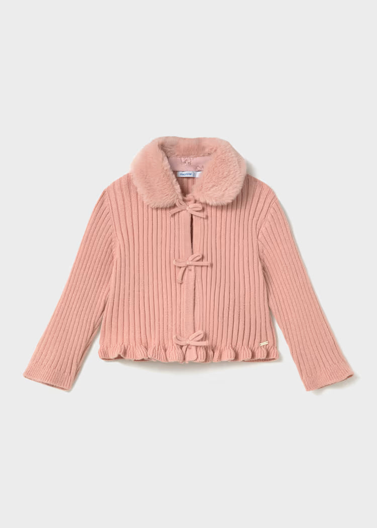 CARDIGAN TRICOT COL. PELL. MYORAL GIRL