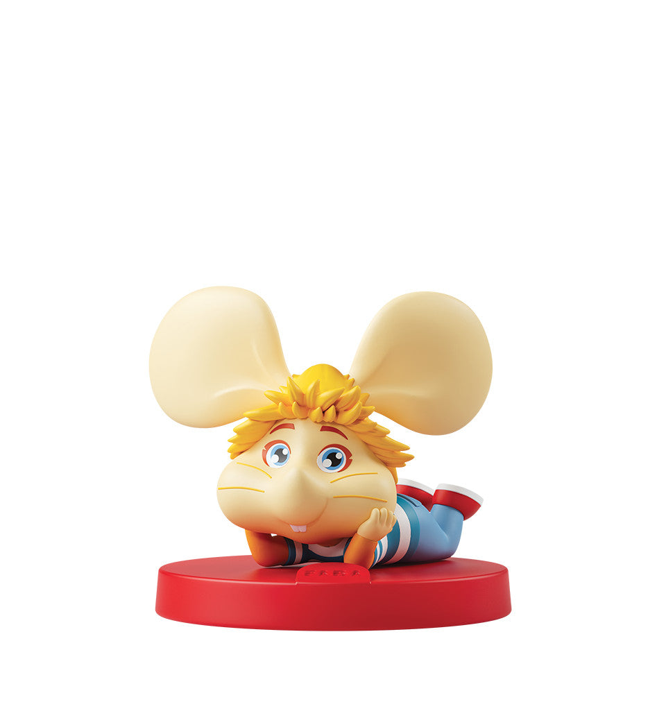 Topo Gigio character figure from Serie animata di Topo Gigio on red base