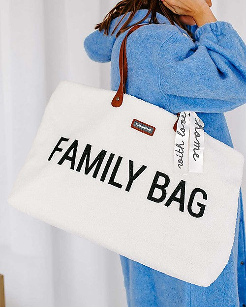 BORSA FAMILY BAG TEDDY OFF WHITE