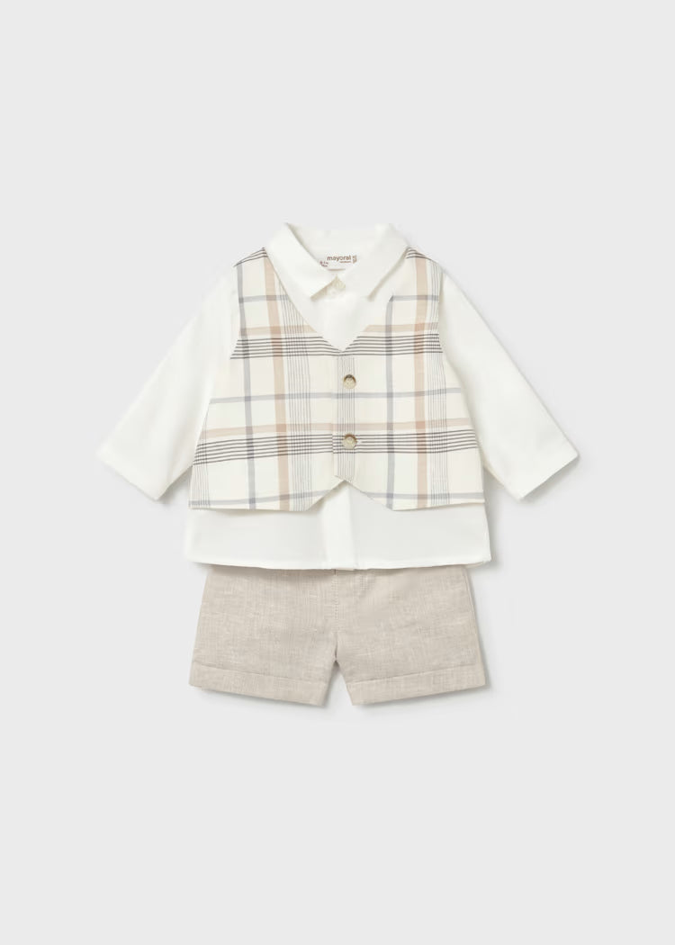 COMPL. PANT.CORTO+GILET MAYORAL BOY