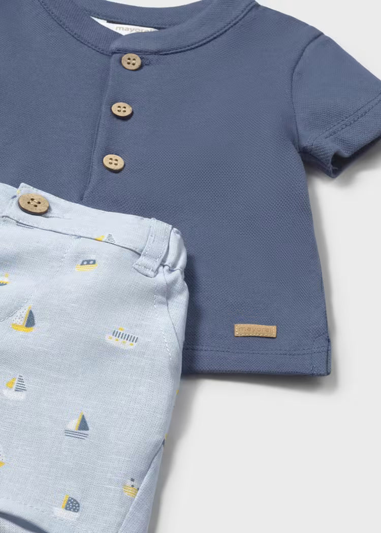 COMPLETO PANT.CORTO +POLO MAYORAL BOY