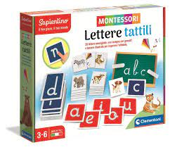 GIOCO MONTESSORI LE LETTERE TATTILI  3-6