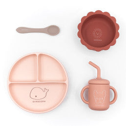 DINNER SET SILICONE BIMBA CON CIOTOLA BAMBOOM