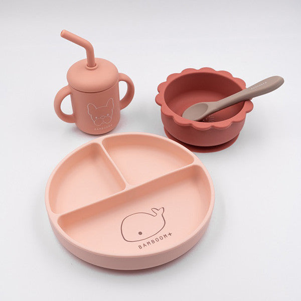 DINNER SET SILICONE BIMBA CON CIOTOLA BAMBOOM