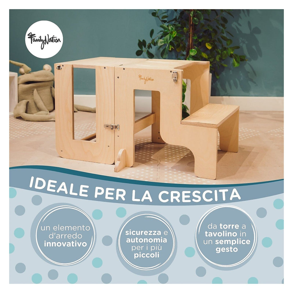 TORRE DI APPRENDIMENTO  MONTESSORI 2IN 1