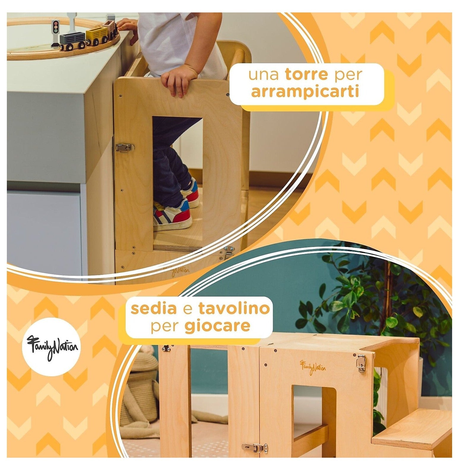 TORRE DI APPRENDIMENTO  MONTESSORI 2IN 1