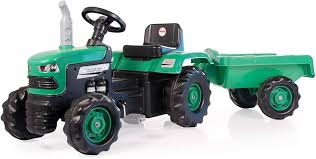 GIOCO TRATTORE CON RIMORCHIO DOLU VERDE 3A+