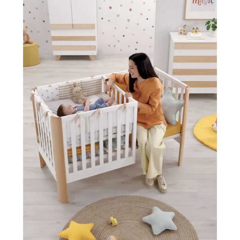 LETTINO OMNIA BIANCO-NATURALE AZZURRA