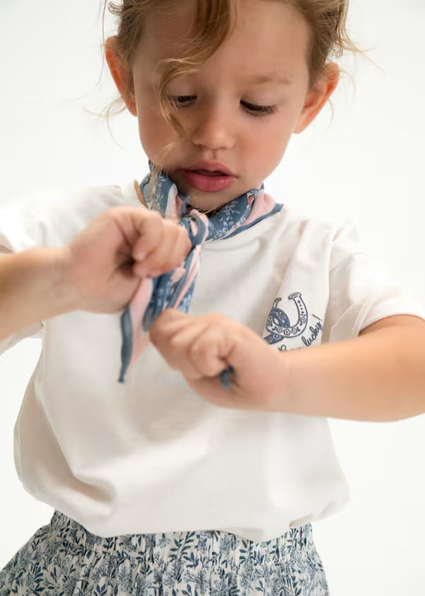 MAGLIETTA M/C CON FOULARD MAYORAL GIRL