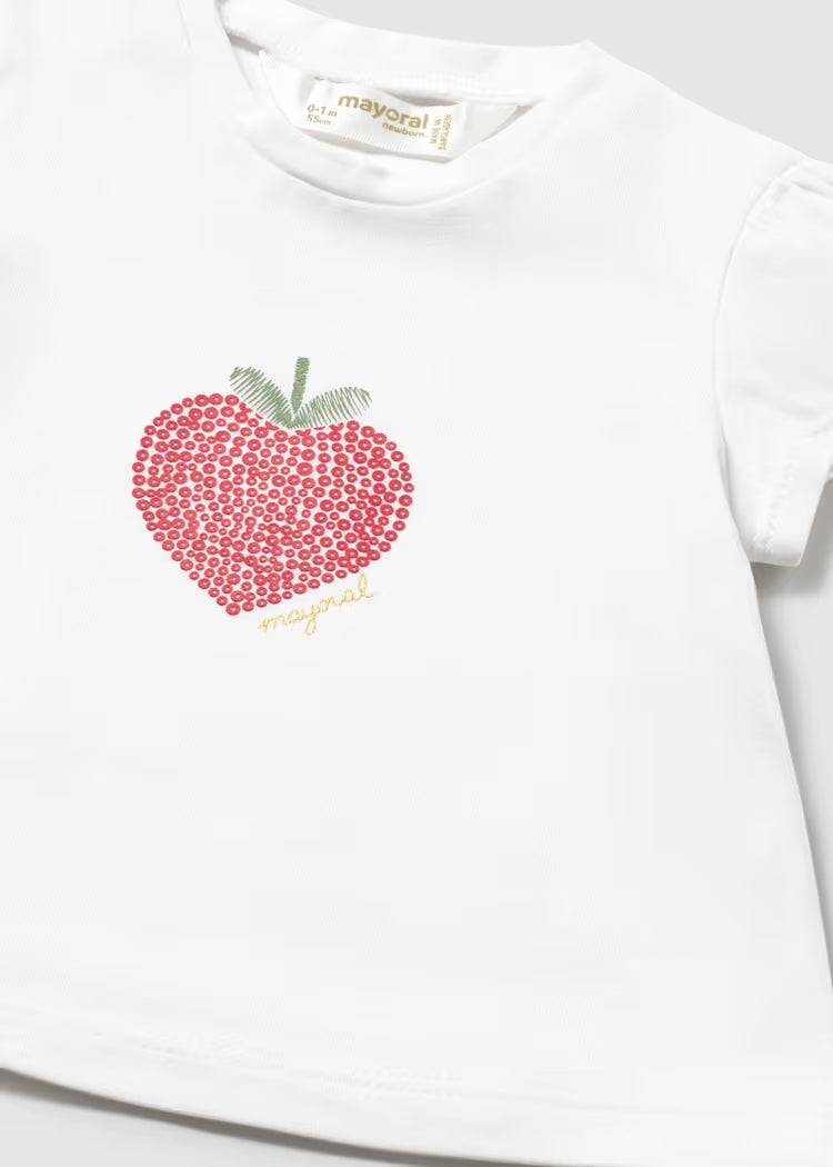 T-SHIRT FRAGOLA MAYORAL GIRL